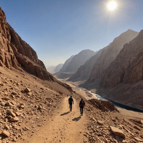 Quels sont les meilleurs sentiers pour une randonnée à travers les montagnes de Sinaï, Égypte?